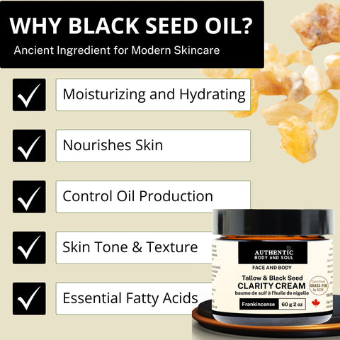 Black Seed Oil Tallow Balm Halal - Certified Grass-Fed Ancestral Tallow