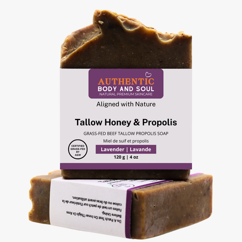 Tallow and Propolis Soap (Unscented)