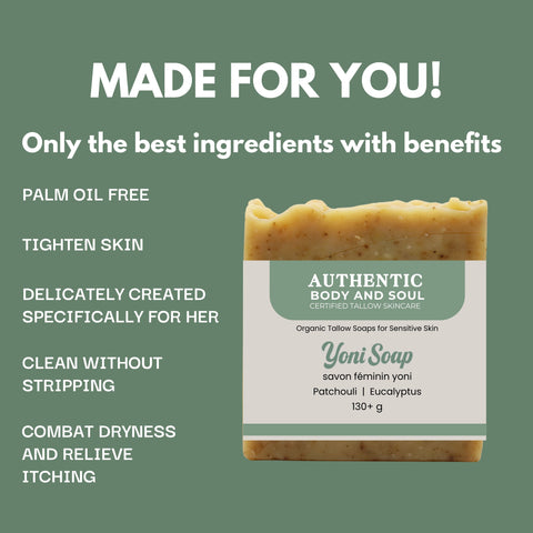 Yoni Soap Tallow Bar - Eucalyptus